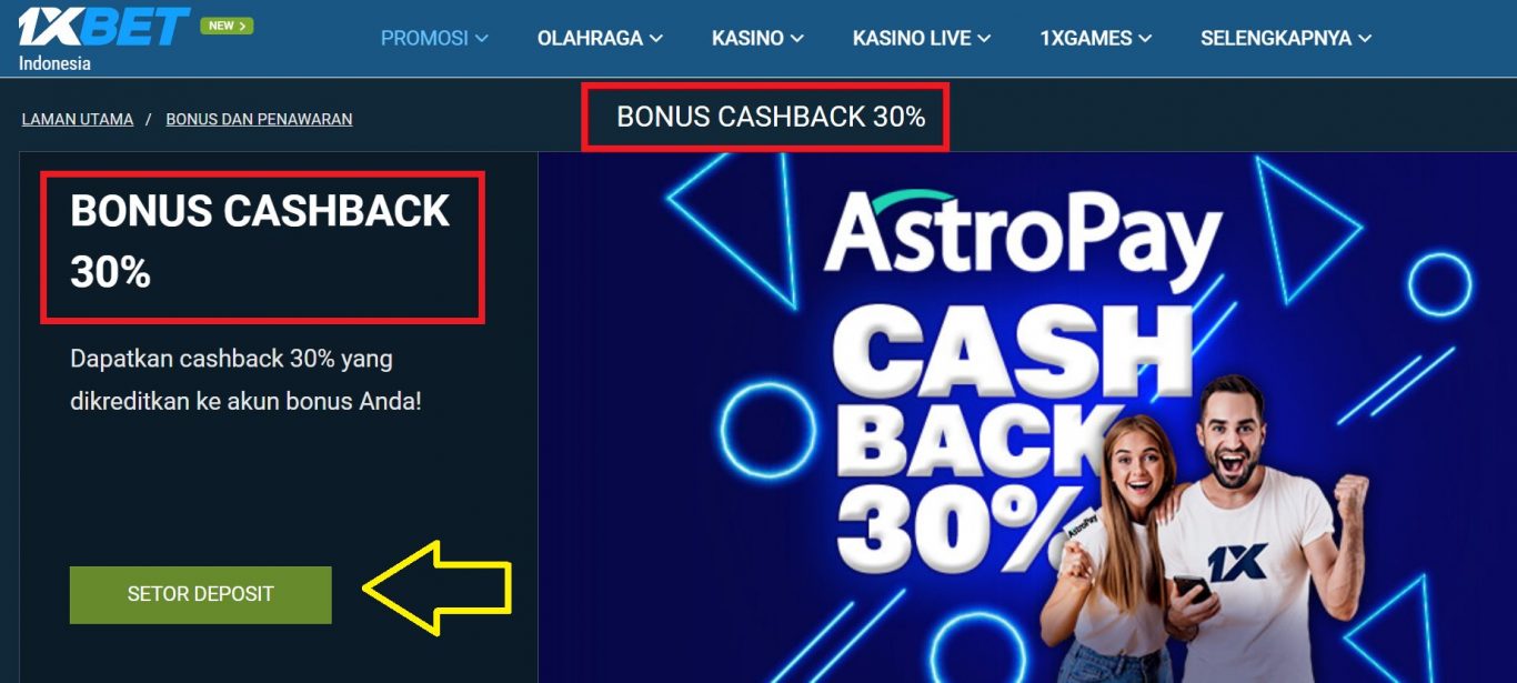 Info Tambahan Setor ke Akun 1xBet Saya 